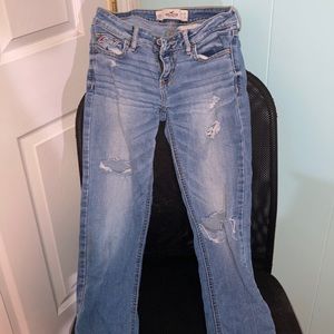 Hollister skinny jeans ripped some